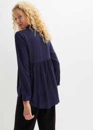 Lange blouse met knoopsluiting van viscose, bpc bonprix collection