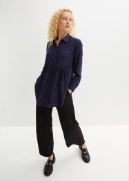 Lange blouse met knoopsluiting van viscose, bpc bonprix collection