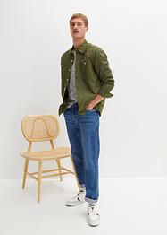 Twill overhemd met lange mouwen, loose fit, John Baner JEANSWEAR