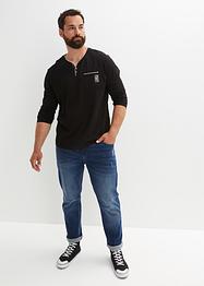 Henley shirt in layerlook, lange mouw, John Baner JEANSWEAR