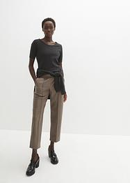 7/8 imitatieleren broek met biezen, bpc selection