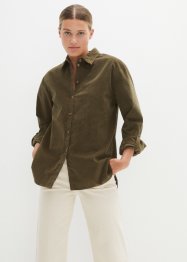 Corduroy blouse met zijsplitten, bpc bonprix collection