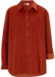 Corduroy blouse met zijsplitten, bonprix