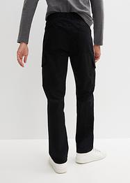 Waterafstotende outdoor broek van stretch-twill met cargozakken, straight, bpc bonprix collection