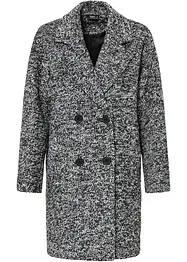 Lange peacoat met wol, cropped, bonprix