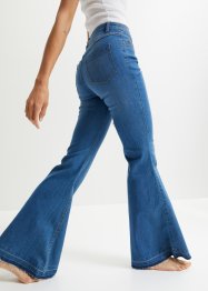 Flared jeans met onafgewerkte randen, RAINBOW