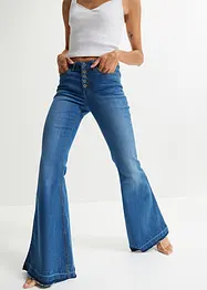 Flared jeans met onafgewerkte randen, bonprix