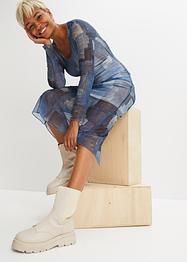 Maxi jurk in patchwork look, RAINBOW