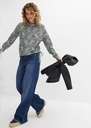 Hoodie met paisley, John Baner JEANSWEAR