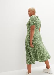Jersey midi jurk in wikkellook, korte mouw, bpc bonprix collection