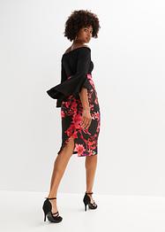 Kokerjurk met wijde mouwen, BODYFLIRT boutique