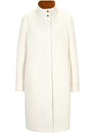 Lange teddy jas van gerecycled polyester met corduroy details, bpc bonprix collection