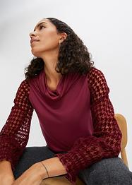 Longsleeve met mesh mouwen, bpc selection
