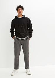 Slim fit chino instapbroek, cropped, tapered, RAINBOW