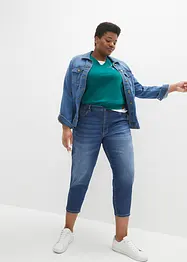 Stretch mom jeans met biologisch katoen, cropped, bonprix