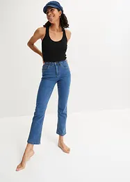 Wide leg stretch jeans, high waist, bonprix