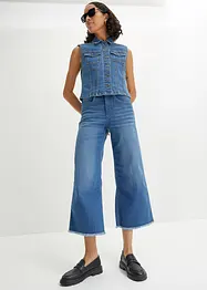 Comfort stretch 7/8 jeans, wide fit, bonprix