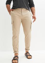 Slim fit stretch cargo broek met comfort fit, straight, bpc bonprix collection