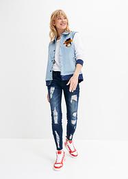 Denim baseballjack, RAINBOW
