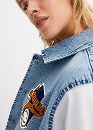 Denim baseballjack, RAINBOW