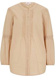 Katoenen blouse met kant, 7/8 mouw, bpc bonprix collection