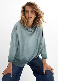 Oversized shirt van materiaalmix, bonprix