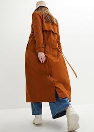 Lange, wijde trenchcoat met een strikceintuur, bpc bonprix collection