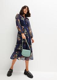 Gedessineerde midi jurk van gerecycled polyester, BODYFLIRT