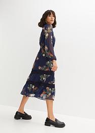 Gedessineerde midi jurk van gerecycled polyester, BODYFLIRT