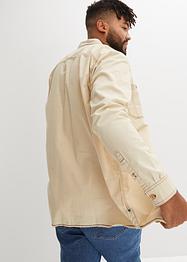 Twill overhemd met lange mouwen, loose fit, John Baner JEANSWEAR
