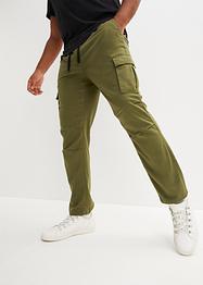 Loose fit stretch cargo broek, straight, RAINBOW
