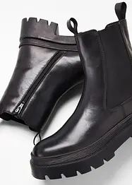 Chelsea boots van leer, bonprix