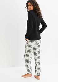 Pyjama met kant en steekzakken (2-dlg.), bpc bonprix collection