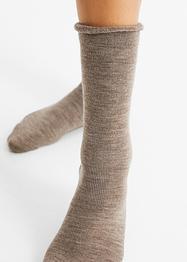 Thermosokken (4 paar) met omslag en frotté binnenin, bpc bonprix collection
