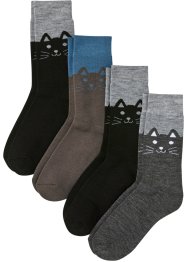 Thermo sokken (4 paar) met zacht frotté binnenin, bpc bonprix collection