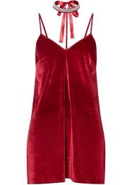 Sexy jurk van fluweel met afneembare glitter choker (2-dlg. set), VENUS