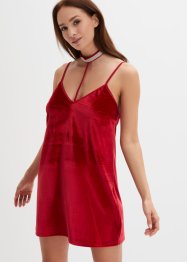 Sexy jurk van fluweel met afneembare glitter choker (2-dlg. set), VENUS