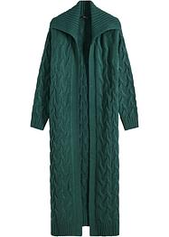 Lang gebreid vest met kabelpatroon, bpc bonprix collection