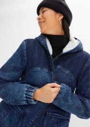 Denim parka met teddy, RAINBOW