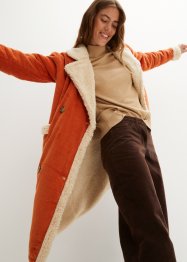 Lange corduroy jas met teddy voering, bpc bonprix collection