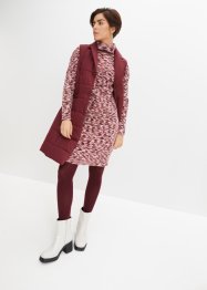 Gebreide jurk met col van gerecycled polyester, bpc bonprix collection