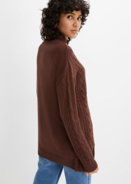 Oversized trui met opstaande kraag, bpc bonprix collection