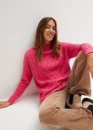 Oversized trui met opstaande kraag, bpc bonprix collection