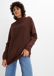 Oversized trui met opstaande kraag, bpc bonprix collection