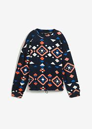 Teddy fleece trui met print, bpc bonprix collection