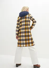 Korte coat met wol, layerlook, bonprix