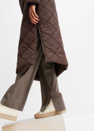 Lange gewatteerde jas met capuchon, bpc bonprix collection