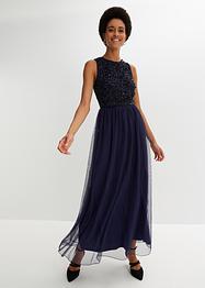Jurk met glitter en mesh, BODYFLIRT boutique