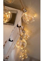 LED lichtslinger met 8 bollen met gedroogde bloemen, bpc living bonprix collection