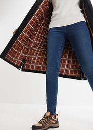 Lange outdoor jas met capuchon en afneembaar imitatiebont, bpc bonprix collection